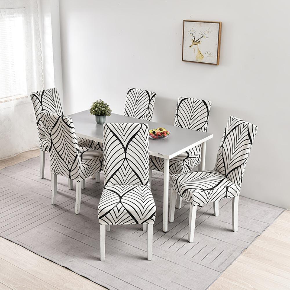 Stretch Stuhlhussen Elastische Esszimmerstuhl Überwürfe Komplettset für Hotel Restaurant Bankettstühle