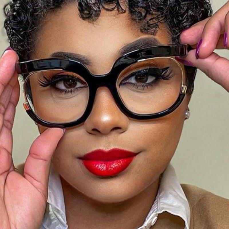 Popular White Reading-Purpose Glasses Women Large Transparent Round Farsightness Eyeglasses Diopters 0 To +600 Unisex Sturdy Thick Frame Glasses
