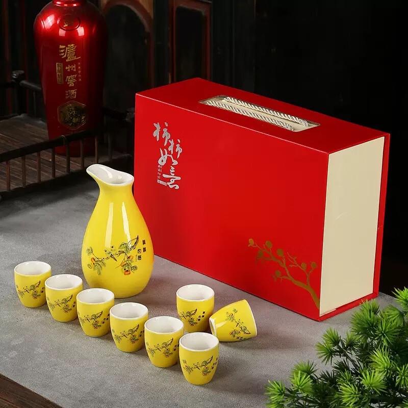 

Ceramic Warm Wine Pot and 8-Cup Set