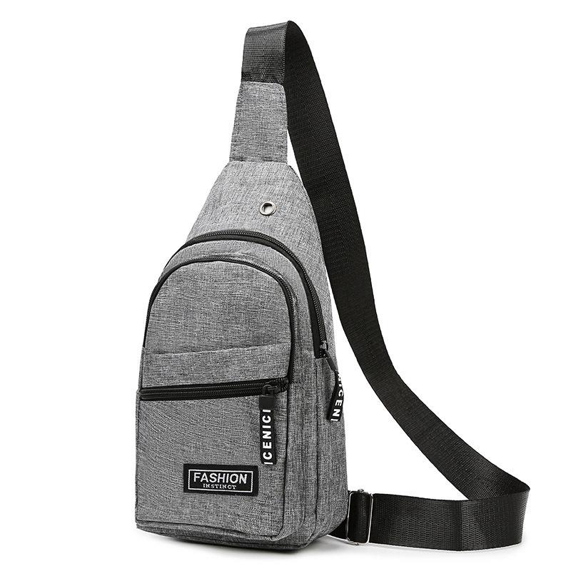 Unisex Chest Bag Simple Storage Bag Lightweight Travel Small Backpack Crossbody Bag Fashion Casual Single Should Bags