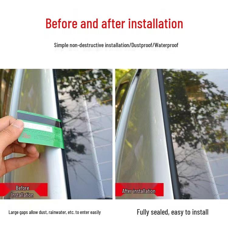 T-Typ Dichtungsband für Auto-Windschutzscheibe und Schiebedach - Schalldicht, Staubdicht, Wasserdicht