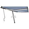VidaXL Manual Retractable Awning with LED Terrace Awning Balcony Awning Garden Patio Outdoor Window Shading 3069741