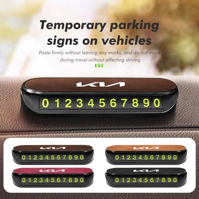 Automobilių stovėjimo aikštelės reikmenys Laikinoji stovėjimo kortelė Telefono numerio kortelė K5 K2 Optima Soul Spectra Niro Cadenza Sephia Carens