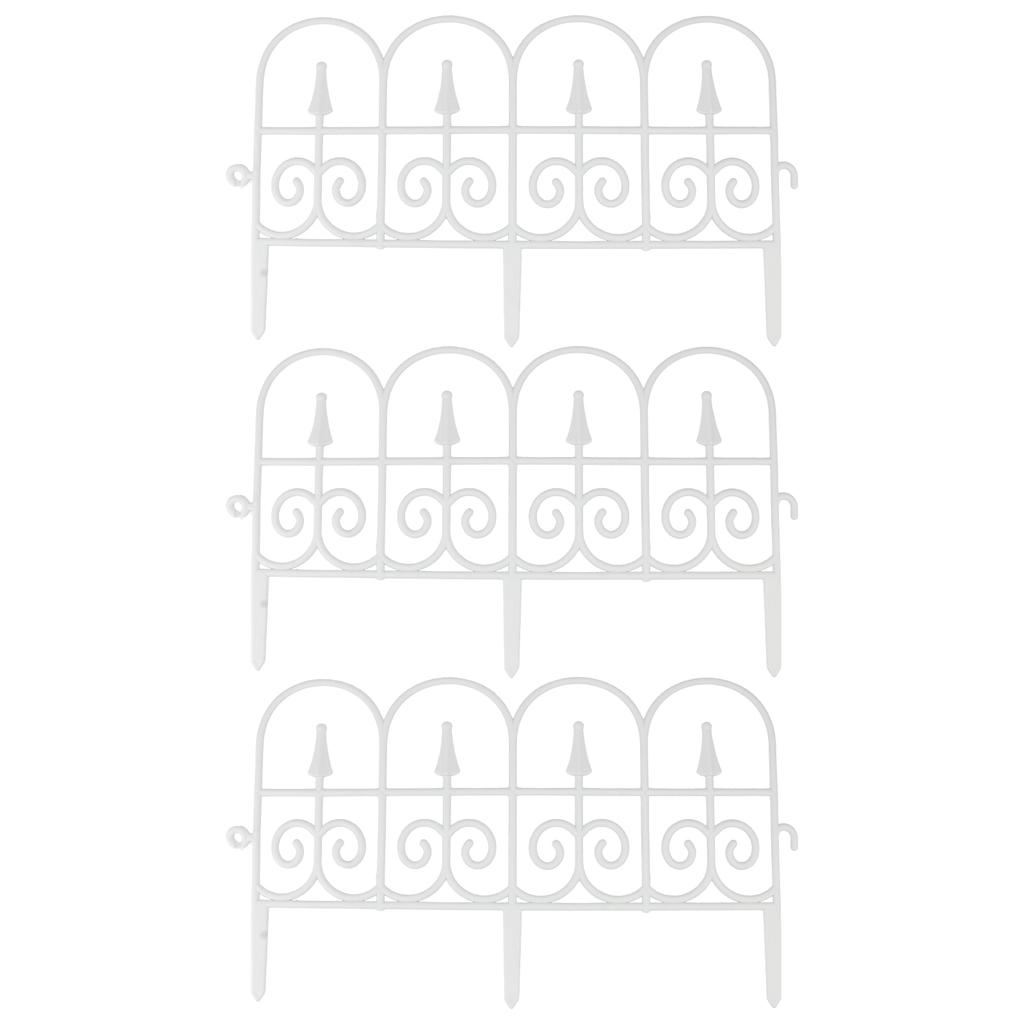 3 Pcs Plastic Fence Christmas Tree Decorations Festival Decorative Path Wedding Garden Pastoral