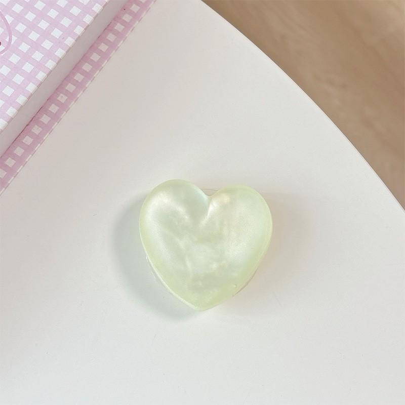 

Three Dimensional Glitter Solid Color Heart Phone Airbag Bracket Adhesive Simple Internet Celebrity Gift Decoration Telescopic