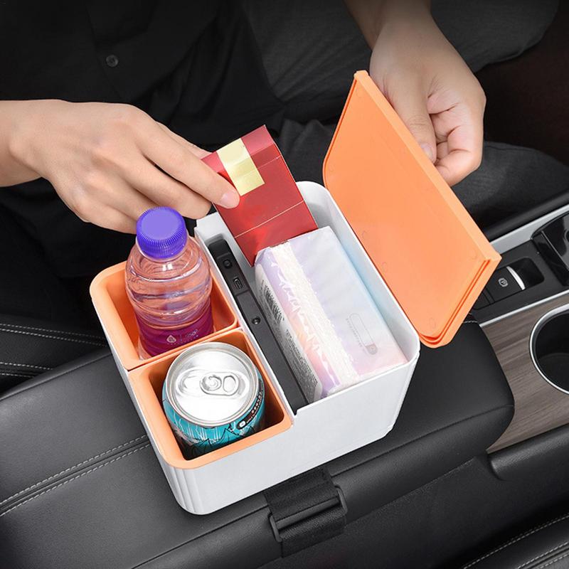 Automobile Armrest Storage Box Organizer Of General Car Armrest Car Console Paper Mobile Phone Water Cup Storage Rear Seat Frame