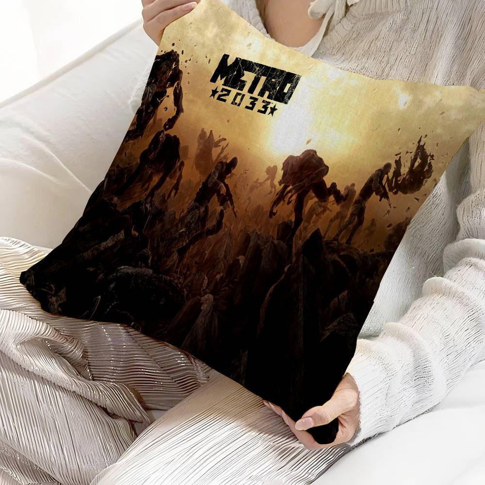 M-Metro 2033 Personalized Pillow Cover Kids Bedroom Wild Party Decor Pillowcase kid Birthday shower Gift