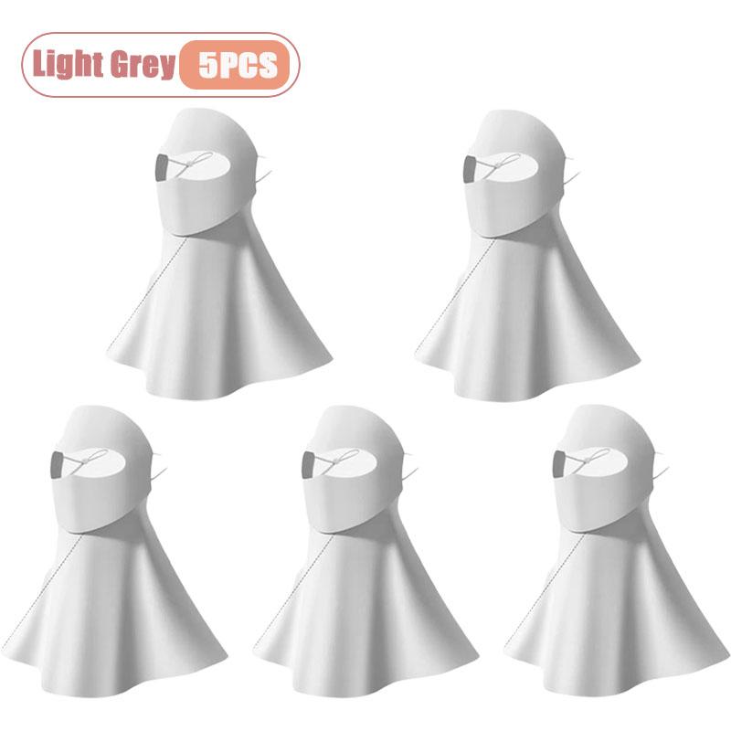 1-10PCS Ice Silk Face Mask Women Cooling Breathable UV Protection Eye Cover Summer Sun Mask Dustproof Stylish Face Gaiter