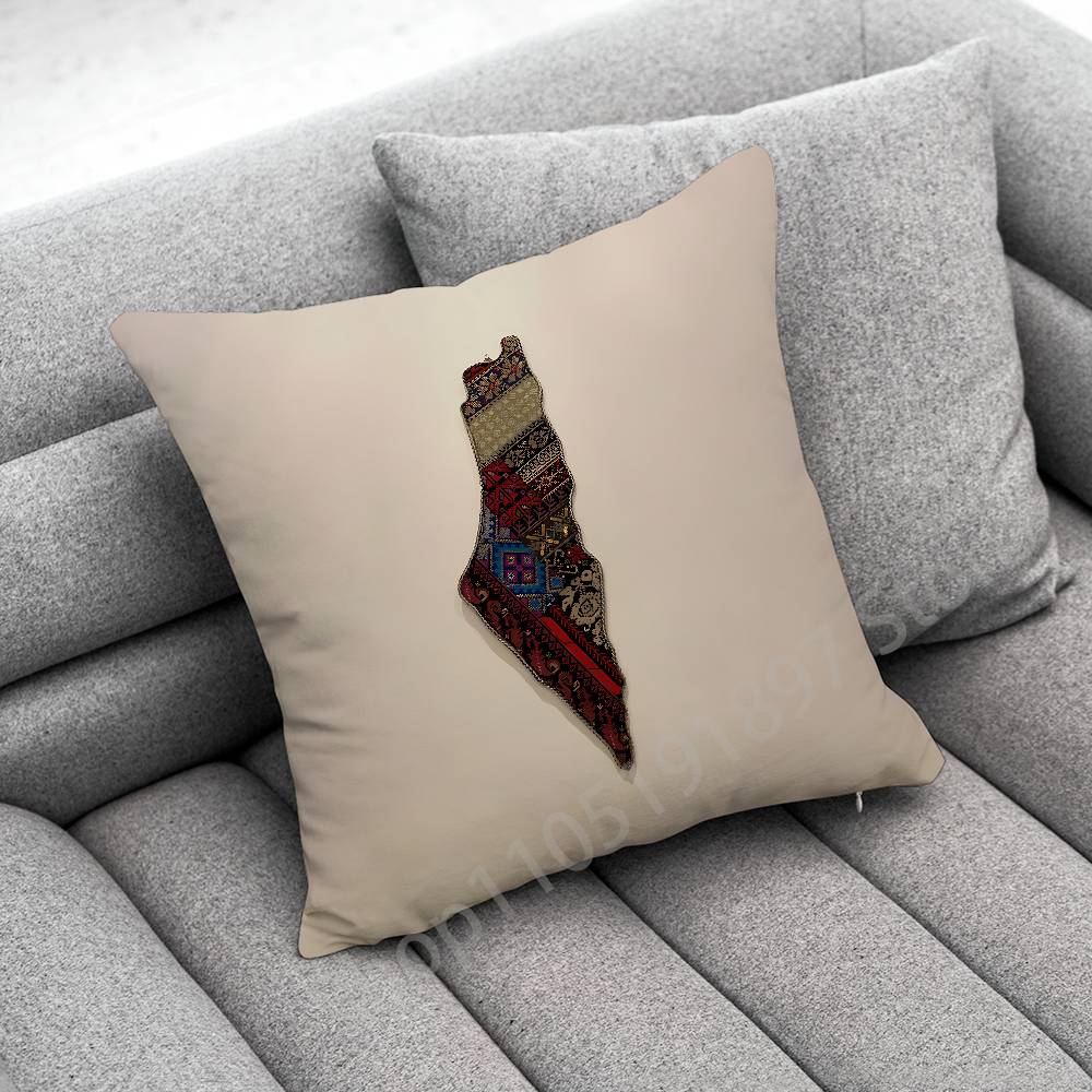 P-PalestineS Flower Throw Pillow Case For 55x55cm 30x30cm 50x50cm 45x45cm 40x40cm Square Chair Pillowcase Case