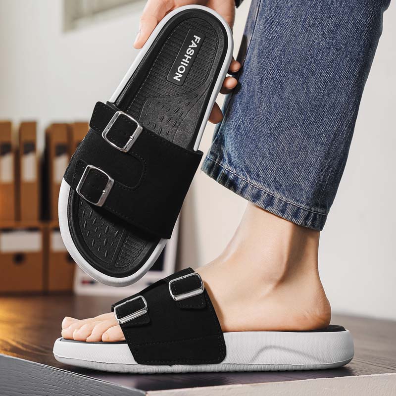 Sommer Herren Strandhausschuhe Rutschfeste Bequeme Hausschuhe Für Innen Außen Herren Wasserschuhe Sandalen