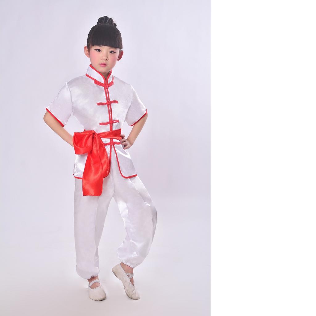 Kinder Chinesisches Traditionelles Wushu Kostüm Kleidung Jungen Mädchen KungFu Anzug Tai Chi Kampfsport Uniform Outfits Benutzerdefiniertes Logo
