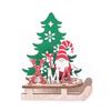 Creative DIY Wooden Santa Sleigh Ornament - Christmas Decoration & Children's Gift