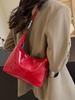 Retro Texture Wine Red Handbags 2024 New Women'S Coin Purses Versatile One Shoulder Crossbody Bags Commuting Travel Tote Bag