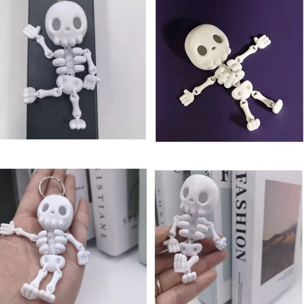 Decoration Skeleton Keychain 3D Printed Skull Bag Charm  Home Decoration