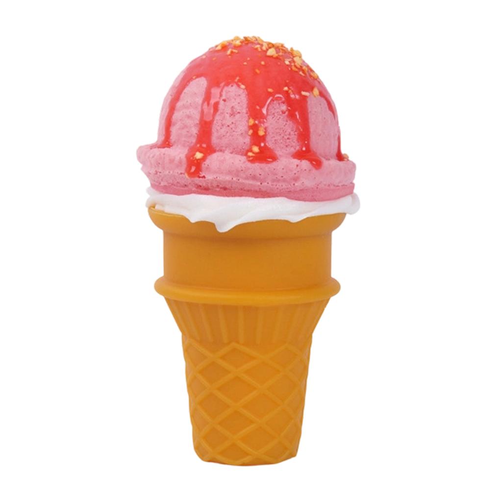 A Realistic Ice Cream , Simulating A Dessert, With A Soft, Squeezeable Design, Suitable For Decoration And Model Kitchens.