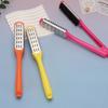 Pro Hairdressing Straightener Hair Brush Boar Hair Straightening Double Brushes V Shape Comb Clamp Not Hurt Styling Tools Diy