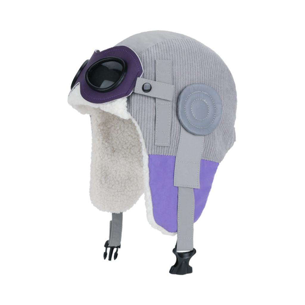 Wintermütze für Kinder, Retro Lei Feng Mütze, Mütze mit warmem Fleece, Ohr-, Motorradmütze zum Fahren