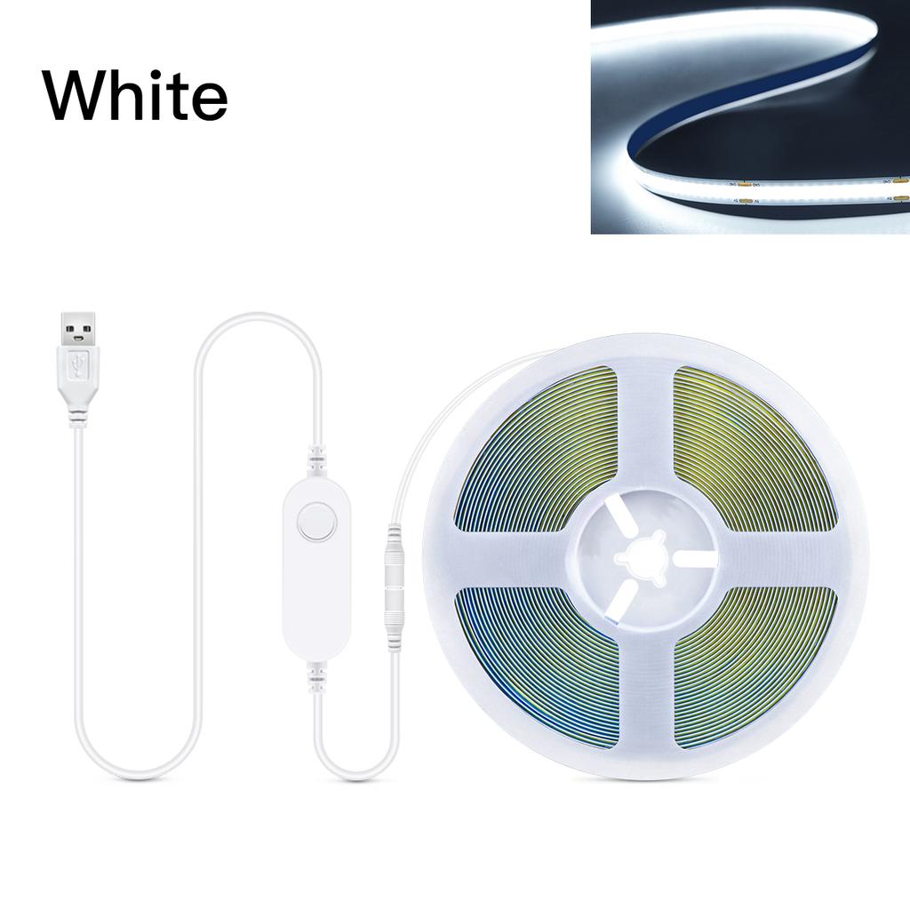 Bande lumineuse LED ZigBee COB USB 5 V à intensité variable intelligente, fonctionne avec Tuya Hub Bridge Echo Plus APP/Alexa, contrôle vocal, éclairage d'ambiance