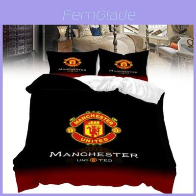 Manchester Pattern Digital Printed Threepiece Bedding Set For Kids And Teens
