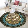 Birds Treasures Round Area Rug Under Office Chairs Bedroom Living Room Home Decor