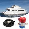 High Efficiency Motorhomes Bilge Pump Hose 1-1/8 Inch Plumbing Kit Featuring 90 Degree Elbow Thru Hull Scupper & Clamps