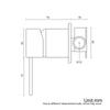 Gold Mixer Water Tap Shower Valve Bathroom Water Faucets Shower Splitter Valve Black Chrome Round Solid Brass Concealed