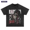 Harajuku Oversized 2026 Portrait Print Short Sleeve Hip Hop Streetwear Trend Fashion Punk Washed Vintage Loose Cotton T-Shirt