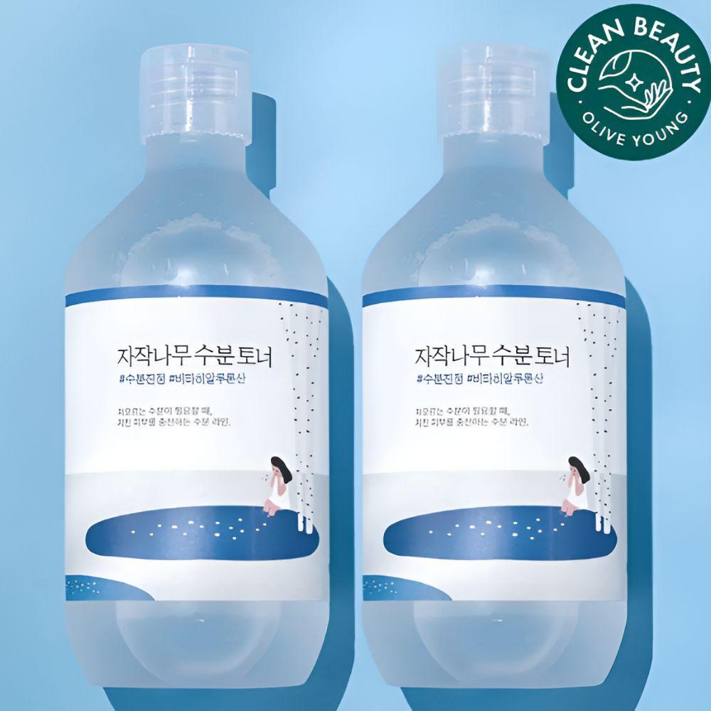 Round Lab Birch Juice Moisturizing Toner Hydrating & Soothing Set (300ml + 300ml)