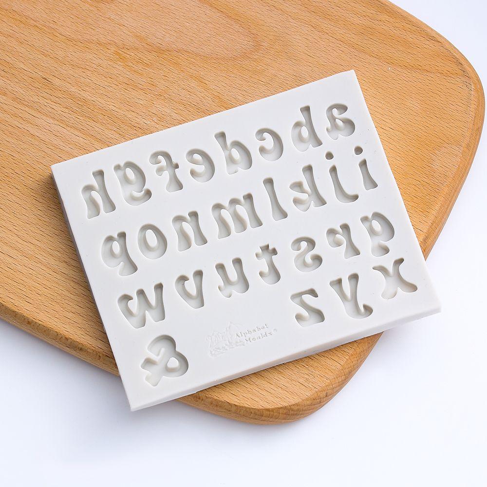3D Silikon Buchstaben Alphabet Zahl Kuchenform Fondantform Zuckerhandwerk Kerze