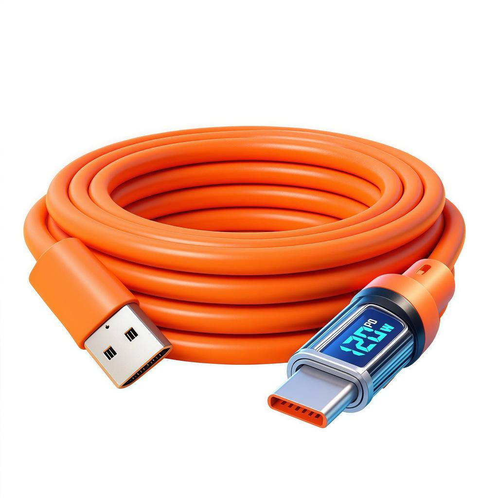 120W USB-C Super Fast Charging Cable for Apple, Huawei, Honor, Xiaomi