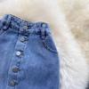 Fishtail Skirt, Half Skirt Female Denim Skirt Type A Fashion Medium And Long Split A-Shaped One-Step Wrap Skirt