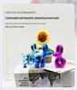 Trendy Resin Poop Dog Balloon Figurine - Modern Home Decor Ornament