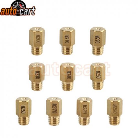 10 шт. Шестигранные главные жиклеры для карбюратора MIKUNI VM TM TMX 200 210 220 230 240