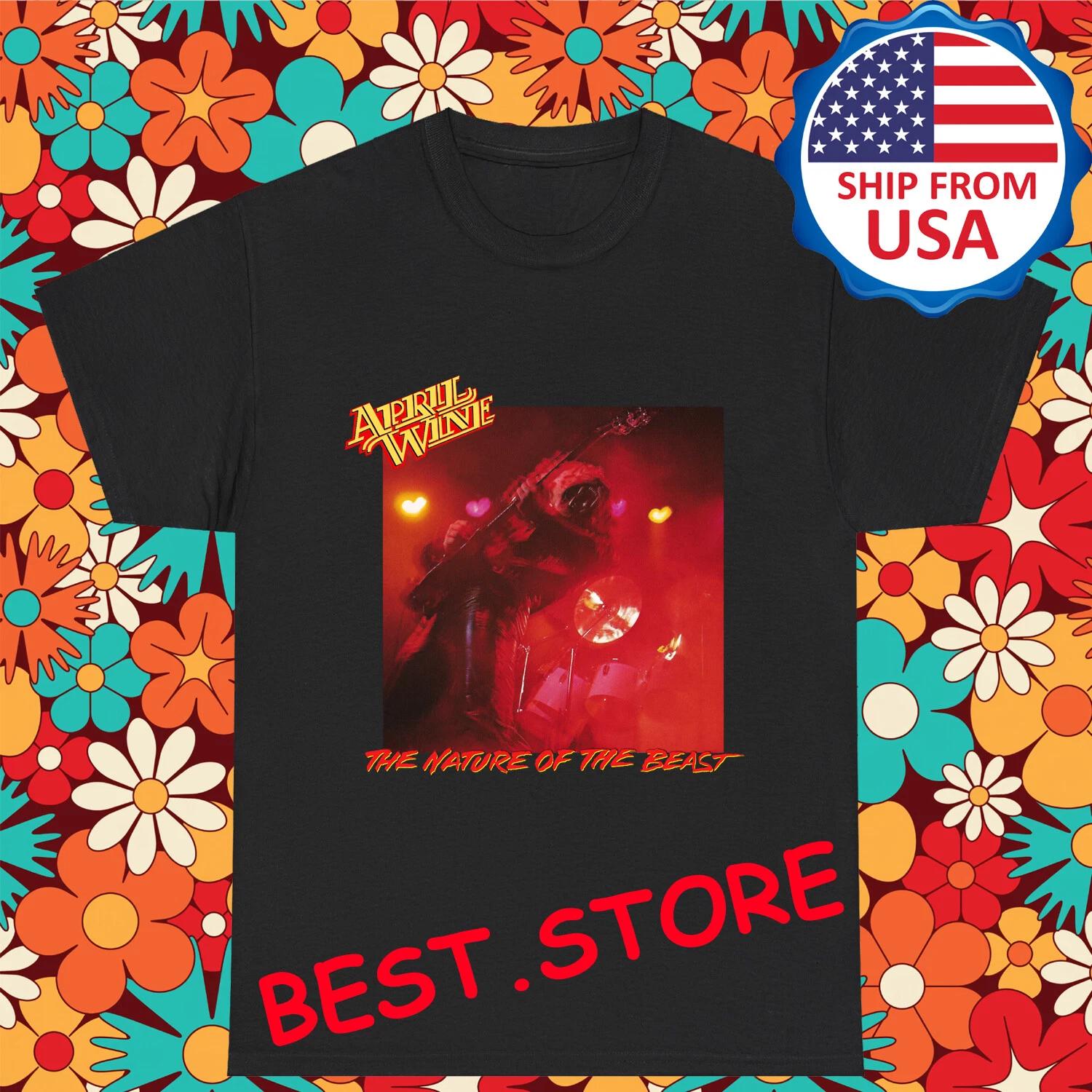 April Wine The Nature Of The Beast Men s Black Size S-5XL 3XL