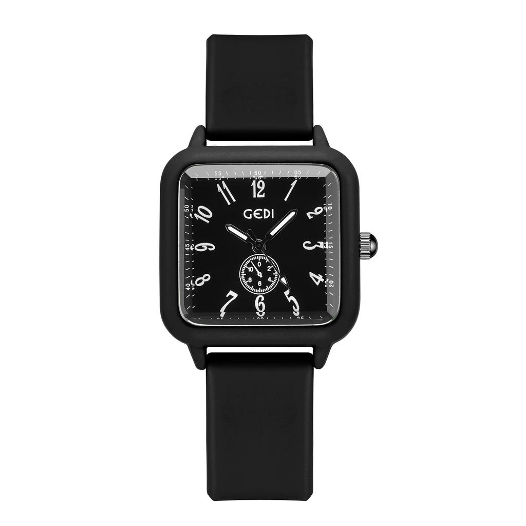 Candy Color Luminous Silicone Tape Student Creative Small Sugar Cube High Value Niche Waterproof Quartz Watch