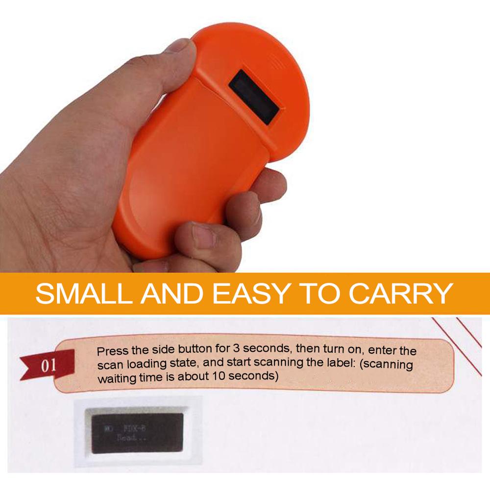 LF 134.2KHz Zaklezer Handbediende Dier Chip Lezer Scanner Hond Kat ID Lezer