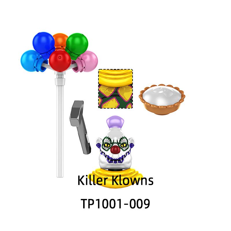 The TP1001 Killer Klowns Action Figures Model Blocks MOC Bricks Set Gifts Toys