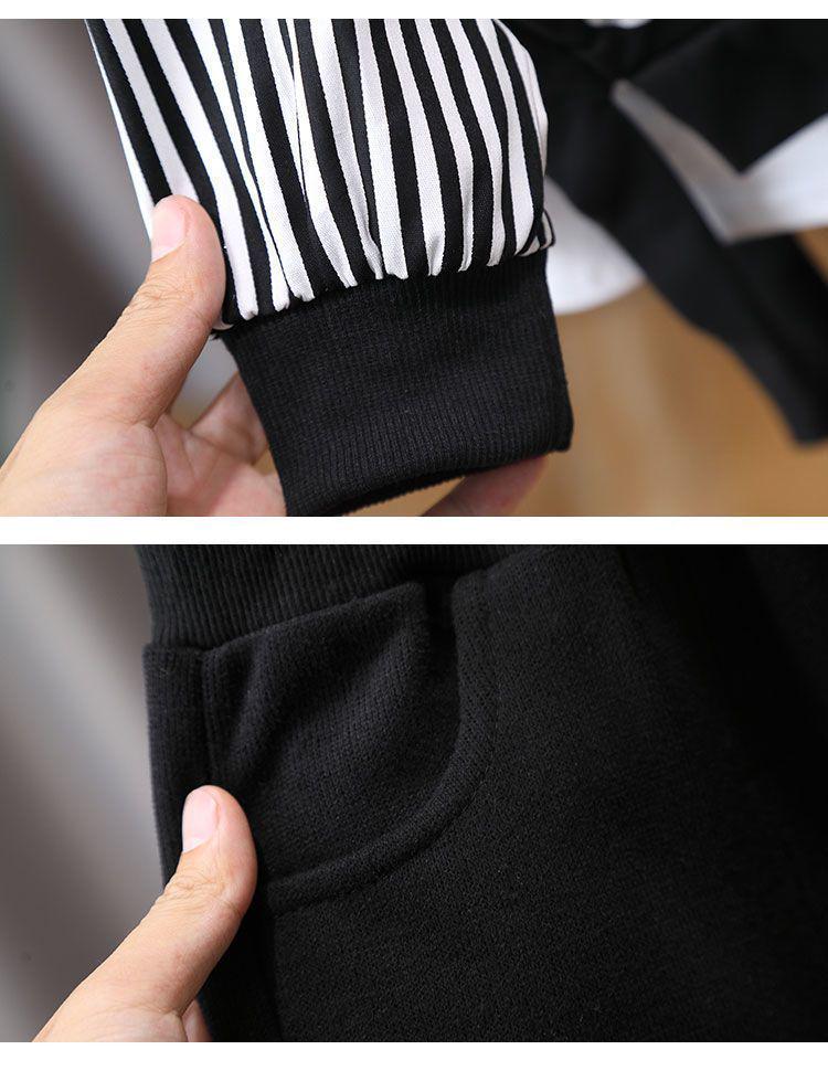 Boys' Trendy Spring/Autumn 2025 Fashionable Sweatshirt Set