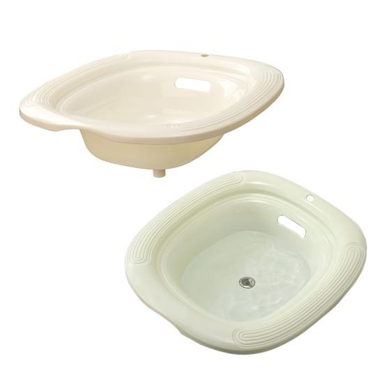 Bidet Ergonomisches Gebogenes Oberflächendesign Bequemes Bad Ein-Knopf-Entwässerung Rutschfester Beckenrand Physiotherapie-Bidet