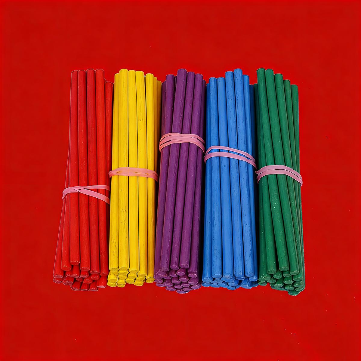 

100pcs Counting Sticks in 5 Different Colors, Educational Tools for Schools, Arithmetic Sticks, Math Sticks, Student Stationery