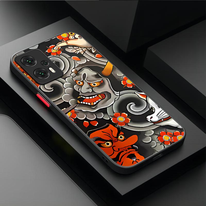 Ukiyo-e Samurai Sea Wave PC Case for Xiaomi Poco X7 X6 X5 X3 X4 GT F6 F5 M8 M6 Pro 4G 5G F4 F3 M7 M5S C75 C65 C55 C71 C61 Cover