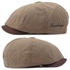Casual Newsboy Caps Men Cotton Flat Cap Octagonal Hats Male Solid Eight Panel Berets Spring Summer Thin Herringbone Painters Hat