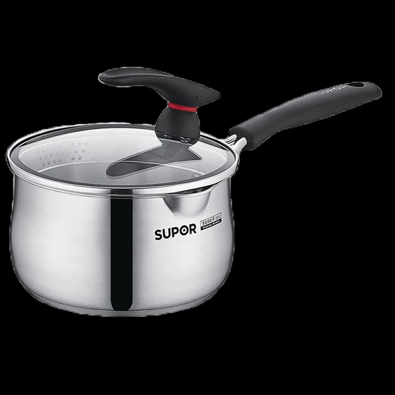 SUPOR Little Red Circle 304 Stainless Steel 16cm Milk Pot