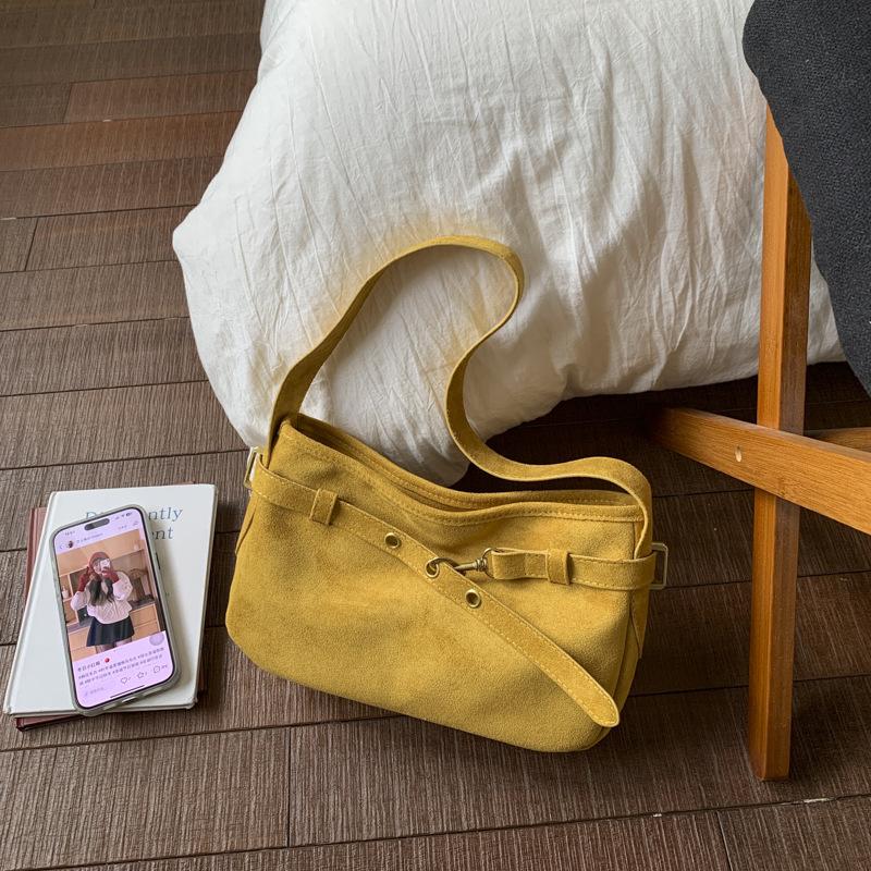 Simple Retro Niche Bag Autumn and Winter New Fashion Commuter Bag Shoulder Armpit Bag Small Bag