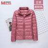 Down jacket women's new short light and thick warm and slim fashion jacket