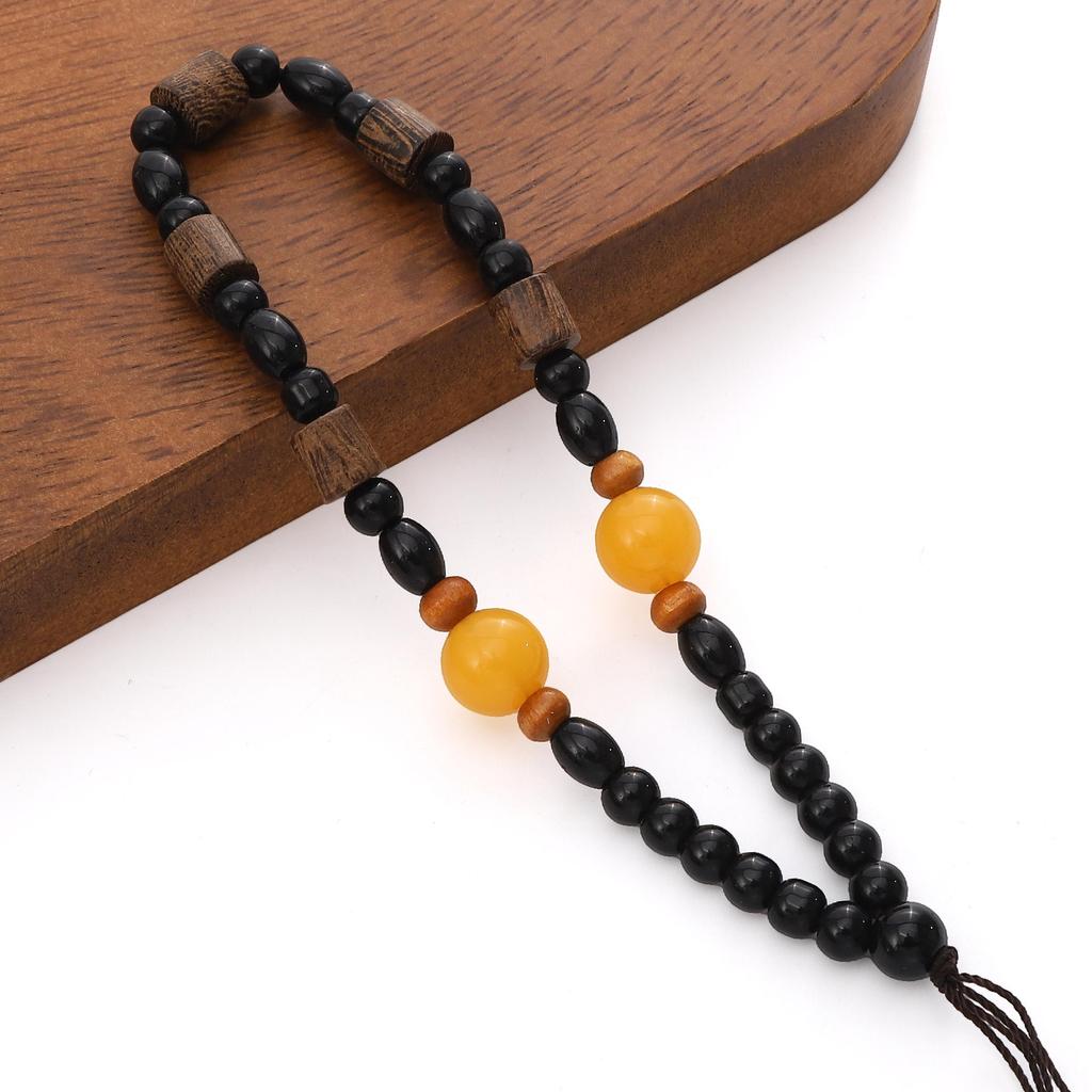 Manico con Corda per Appendere in Perline di Legno con Ali 12-14cm per Fai da Te Gioielli Artigianato Decorazione Accessori