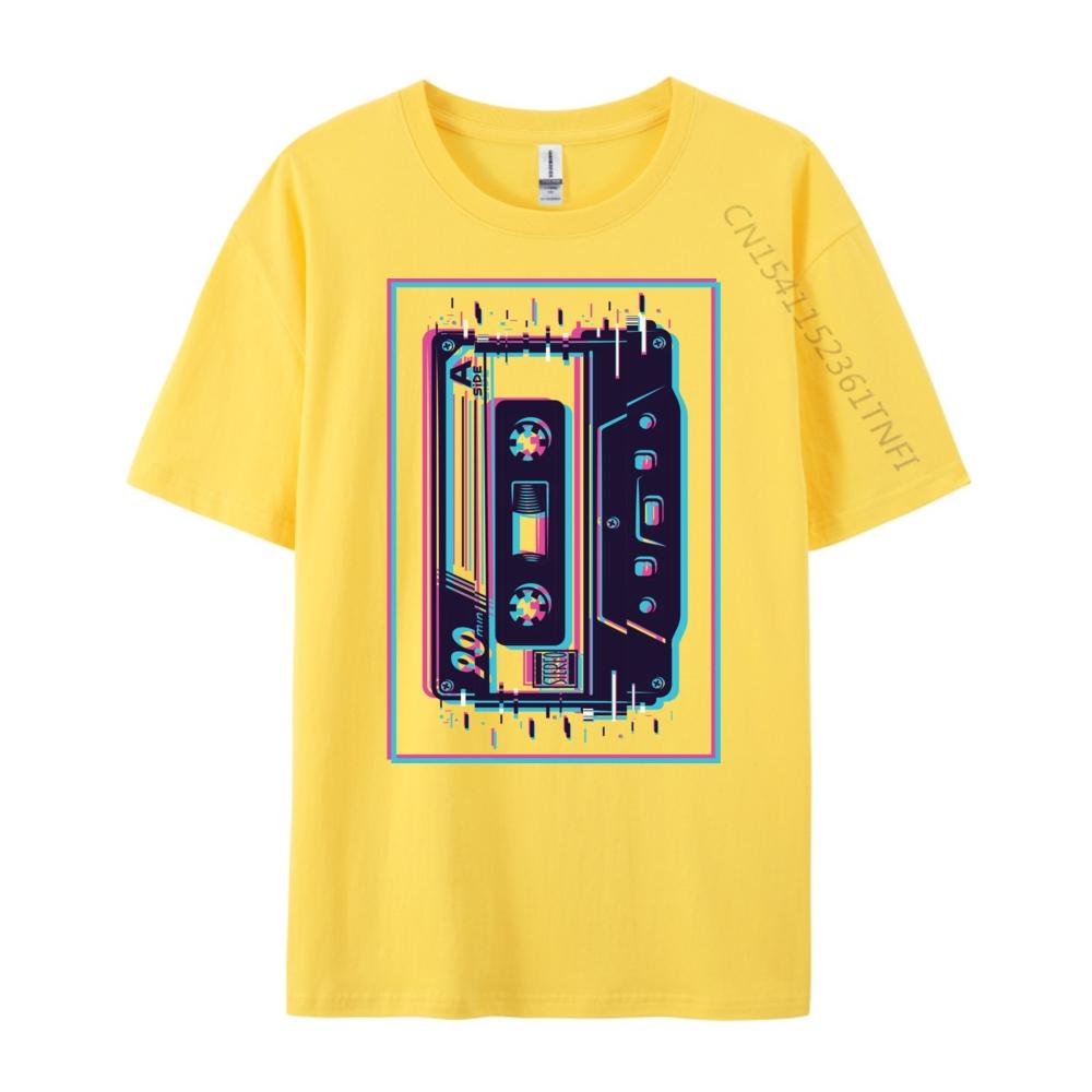 Aesthetic Mixtape 80s 90s Cassette Shirts Graphic Tee Men Cotton Camisetas De Hombre Free Shipping Clothes Casual