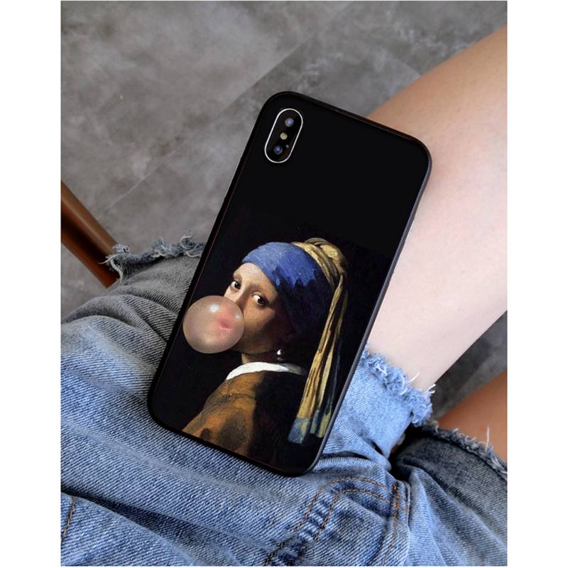 

YNDFCNB Girl With A Pearl Earring Vermeer Phone Case for iphone 11 Pro Max X XS MAX 6 6s 7 8 plus 5 5S 5SE XR SE2020 iphone 11