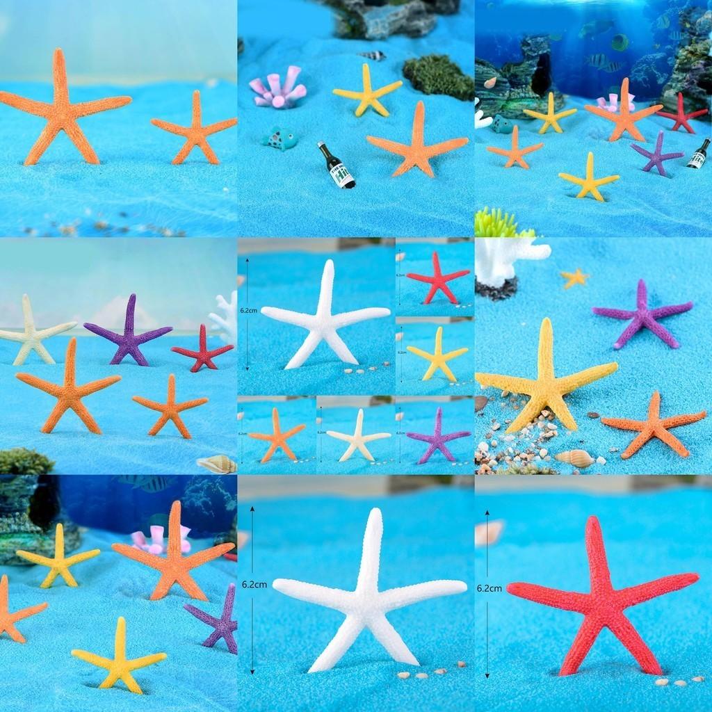 Cute Cartoon Mini Starfish Resin Ornaments For Aquarium And Fish Tank Decoration
