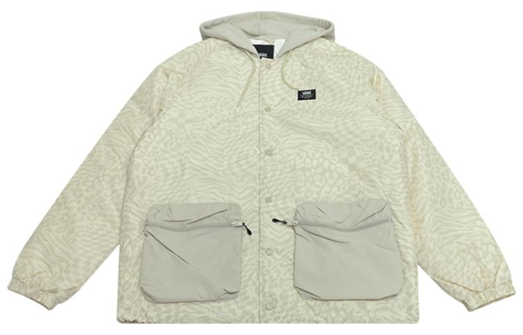 Vans Jackets Men s Light Beige Hooded Thickened Other VN0A7YJGYC4 M